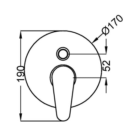 Teorema - Miscelatore Incasso Doccia Con Deviatore Cromato - Serie: Theos