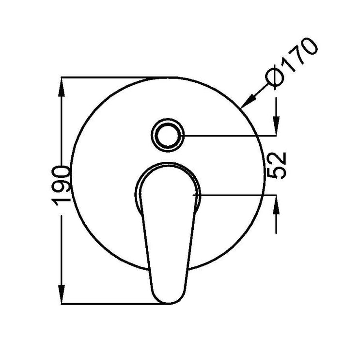 Teorema - Miscelatore Incasso Doccia Con Deviatore Cromato - Serie: Theos