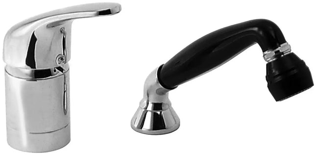 Eurorama - Miscelatore Lavabo Per Parrucchiere Con Doccetta Cromato - Serie: Reve