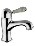 Teorema - Miscelatore Lavabo Con Saltello E Leva Di Porcellana - Serie: Dune - Colore: Cromato