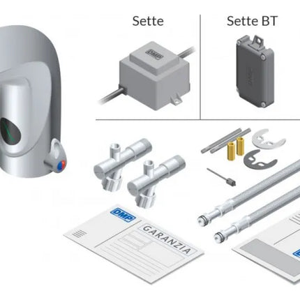Dmp - Settemix Miscelatore Lavabo Elettronico Con Sensore Ad Infrarossi - A Pile Aa 1,5 V