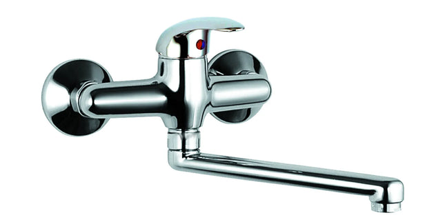 Eurorama - Miscelatore Lavello A Muro Cromato - Serie: Prima