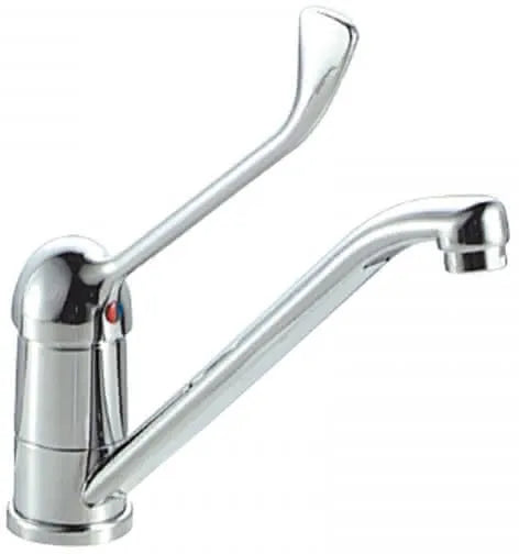 Teorema - Miscelatore Lavello Canna Bassa Con Leva Clinica Cromato - Serie: Golf Plus