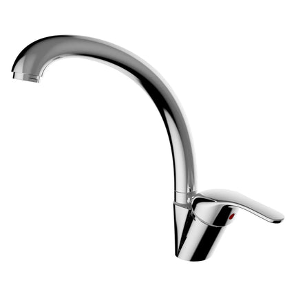 Teorema - Miscelatore Lavello Canna Tonda - Serie: Golf Plus - Colore: Cromato