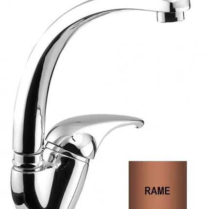 Eurorama - Miscelatore Lavello Ramato Canna Fusa - Serie: Reve