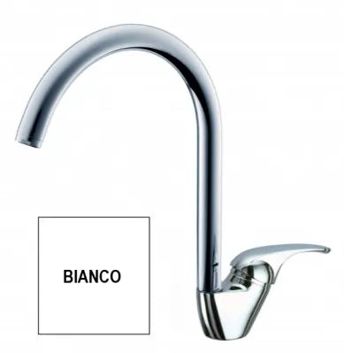 Eurorama - Miscelatore Lavello Canna Ombrello - Serie: Reve - Colore: Bianco