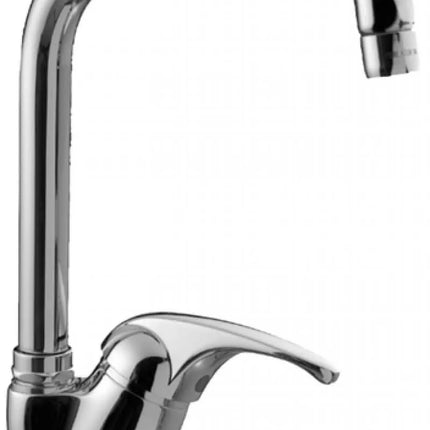 Reve - Miscelatore Lavello Serie Reve A Canna Quadra Bianco