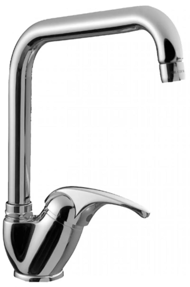 Reve - Miscelatore Lavello Serie Reve A Canna Quadra Bianco