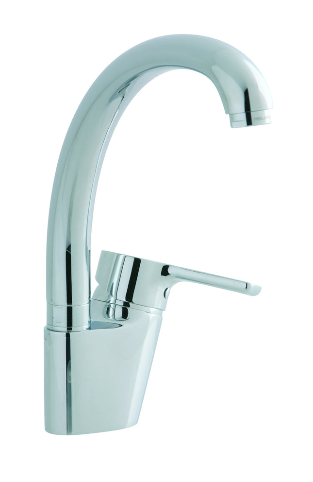 Teorema - Miscelatore Lavello Canna Tonda Cromato - Serie: Goodlife