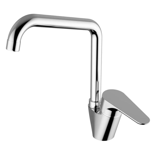 Teorema - Miscelatore Lavello Canna Quadra Cromato - Serie: Sonic