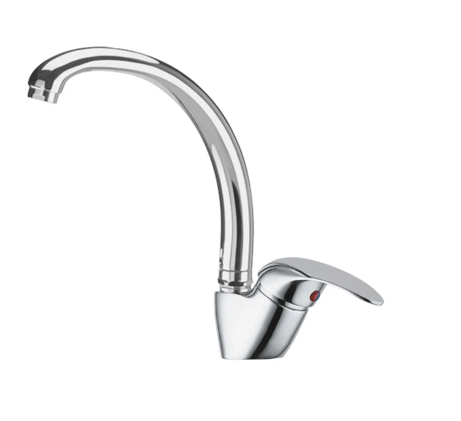 Eurorama - Miscelatore Lavello Cromato Canna Tonda - Serie: Prima