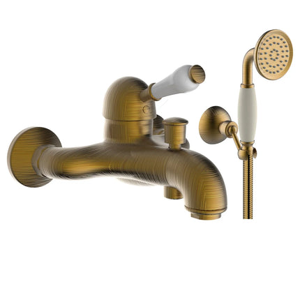 Teorema - Miscelatore Vasca Completo Con Leva Di Porcellana - Serie: Dune - Colore: Bronzato - Articolo: 9Z150Gg030