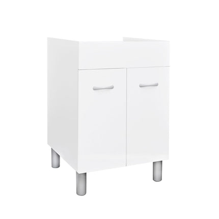 Mobile per lavatoio in ceramica 57,5x57,5 cm a due ante (solo mobile)