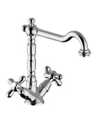 Teorema - Monoforo Lavabo Canna Alta - Serie: Daisy - Colore: Cromato - Articolo: 70374110X4