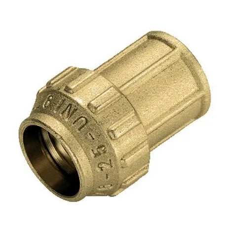 Tiemme - Raccordo Diritto/Niples Femmina 1/2" Ø20 Polietilene Ottone