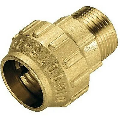 Tiemme - Raccordo Diritto/Niples Maschio 11/2" Ø50 Polietilene Ottone