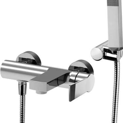 Paffoni - Miscelatore Vasca Con Deviatore, Doccetta E Flessibile Cromato - Serie: Tango