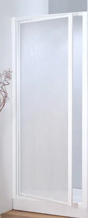 Porta Bilico 84-90 Cm In Acrilico Con Profilo Alluminio Bianco