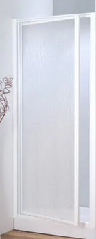 Porta Bilico 84-90 Cm In Acrilico Con Profilo Alluminio Bianco