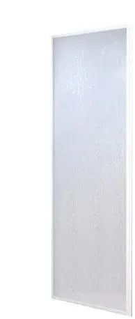 Parete Fissa 68-72 Cm In Acrilico Con Profilo Alluminio Bianco Per Box682