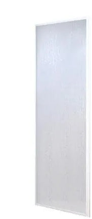 Parete Fissa 83-87 Cm In Acrilico Con Profilo Alluminio Bianco Per Box333