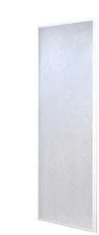 Parete Fissa 83-87 Cm In Acrilico Con Profilo Alluminio Bianco Per Box333