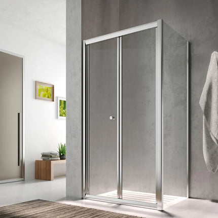 Glass - Parete Fissa Isy Ih 71,5/74 Cm H.195 Cm - Vetro Trasparente 6 Mm