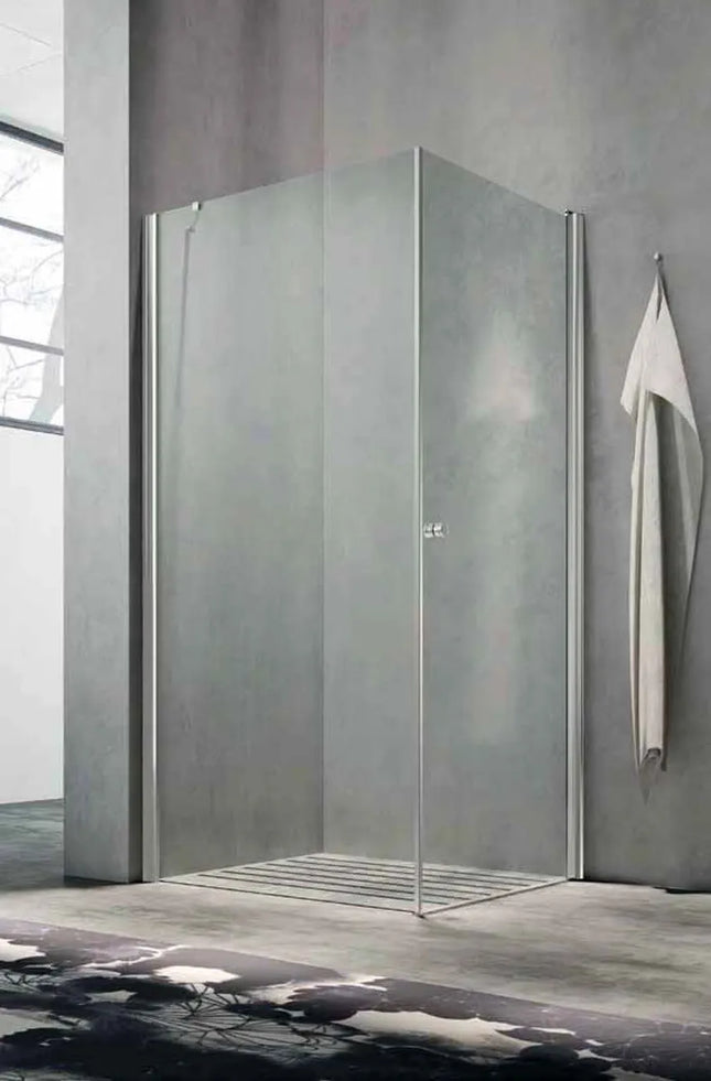 Glass - Parete Fissa Ul 77,5/79 Cm Per Box Uw/Ud H.190 Cm - Vetro Trasparente 5 Mm