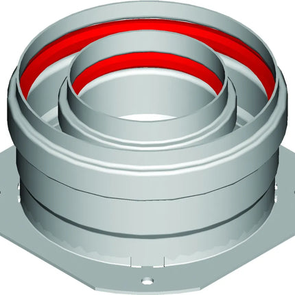 Ati - Partenza Verticale Coassiale Ø60/100 Per Caldaia Camera Stagna - Modello: Immergas