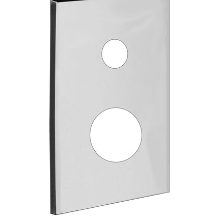 Paffoni - Piastra In Acciaio Inox Per Incasso Doccia Con Deviatore Les 015