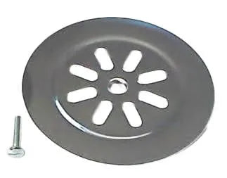 Piattella Inox Con Vite Per Tappo Grigliato Da Ø100