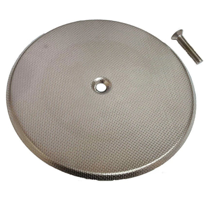 Piattella Inox Antiscivolo Con Vite Per Tappo Espansione Da Ø100