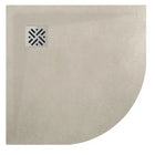 Glass - Piatto Doccia Semicircolare 90 Cm Dune - Colore: Sabbia