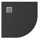 Glass - Piatto Doccia Semicircolare 90 cm Dune - Colore: Antracite