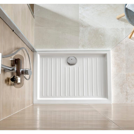 Roca - Piatto doccia 80x120 in ceramica senza piletta- Altezza: 5,5 cm