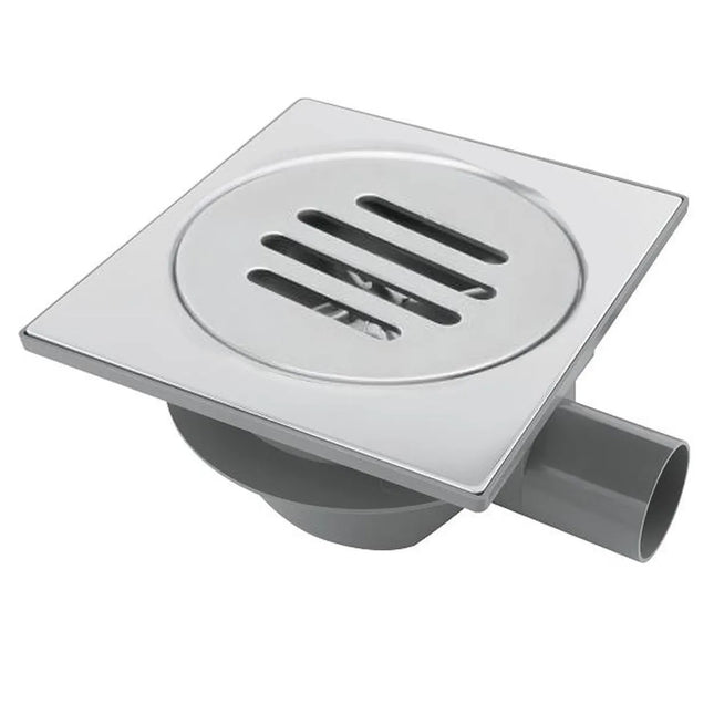 Piletta Con Griglia 10X10 A Filo Pavimento Uscita Da Ø40