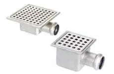 Gebo - Pozzetto 105X105 Inox Uscita Orizzontale