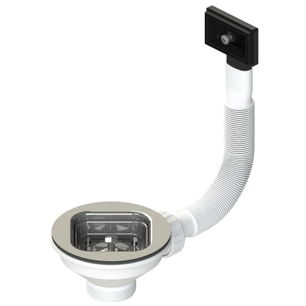 Piletta Basket Con Troppo Pieno Quadro E Cestello Quadrato - D601M