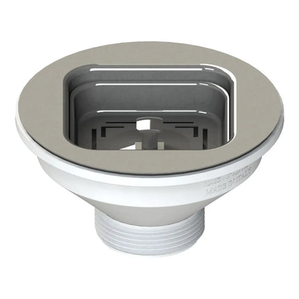 Piletta Basket ø 114 Senza Troppo Pieno Con Tappo Quadrato - D55046M