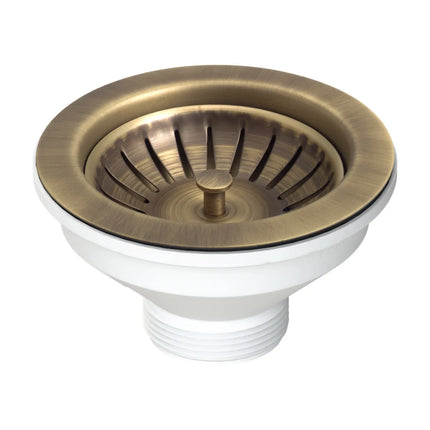 Piletta basket ø 114 senza troppo pieno - Colore: Bronzo