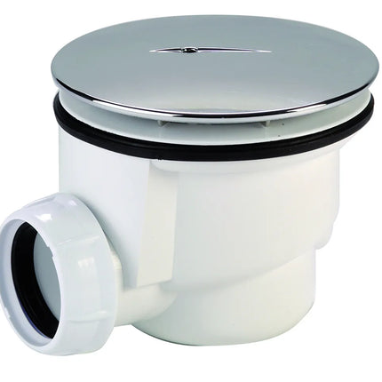 Piletta Doccia Sifonata Chiusa ø90 Con Griglia Cromo Per Piatto Doccia in ceramica