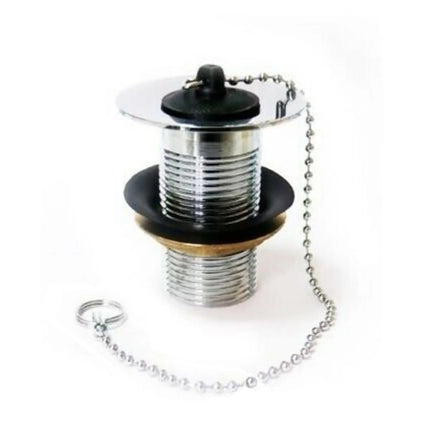 Piletta Lavabo 1" Con Tappo In Gomma Senza Troppo Pieno