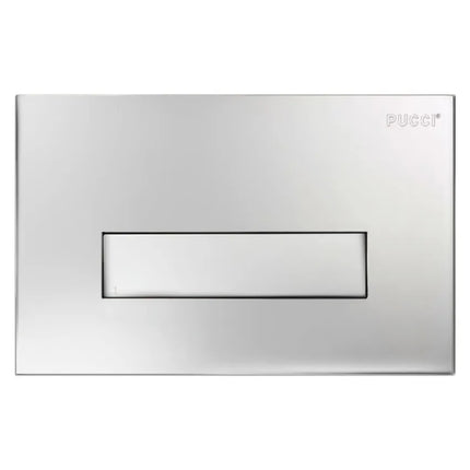 Pucci - Placca 28 Cm Sara Spessore 10 Mm Con Telaio + Sportello - Colore: Cromo