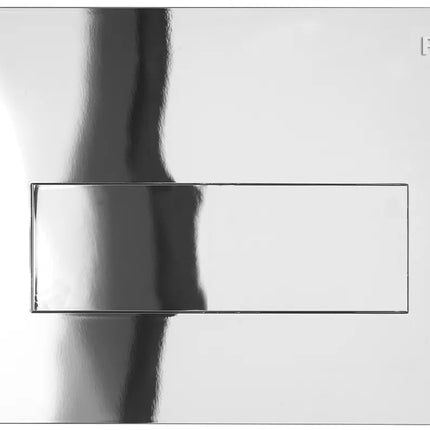 Pucciplast - Placca Sara 330x180 mm spessore 12 mm Con Telaio + Sportello - Colore: Cromo