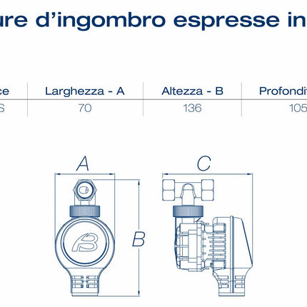 Acqua Brevetti - Minidue Pompa Dosatrice Meccanica 1/2" Femmina Per Dosaggio Proporzionale Di Acquasil 2/15