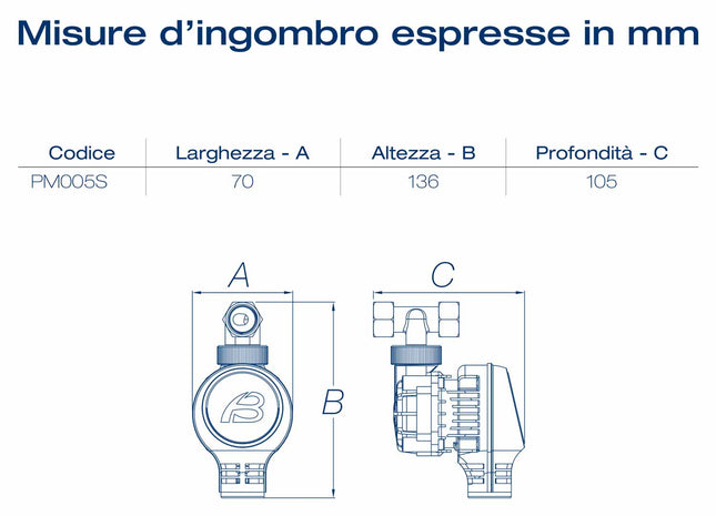 Acqua Brevetti - Minidue Pompa Dosatrice Meccanica 1/2" Femmina Per Dosaggio Proporzionale Di Acquasil 2/15