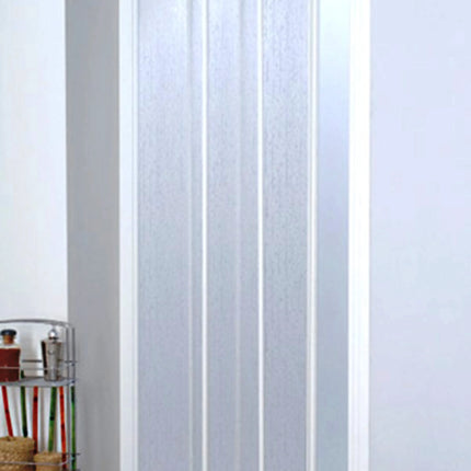 Porta Scorrevole 103-109 Cm In Acrilico Con Profilo Alluminio Bianco