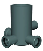 Nicoll/Redi - Pozzetto Alto Ø40 4 Vie Ad Innesto Senza Tappo