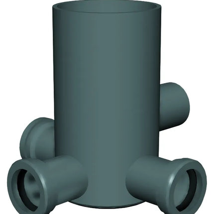 Nicoll/Redi - Pozzetto Alto Ø50 4 Vie Ad Innesto Senza Tappo