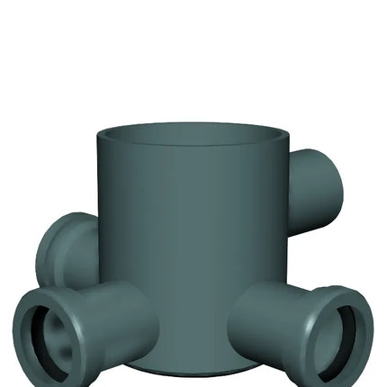 Nicoll/Redi - Pozzetto Basso Ø40 4 Vie Ad Innesto Senza Tappo